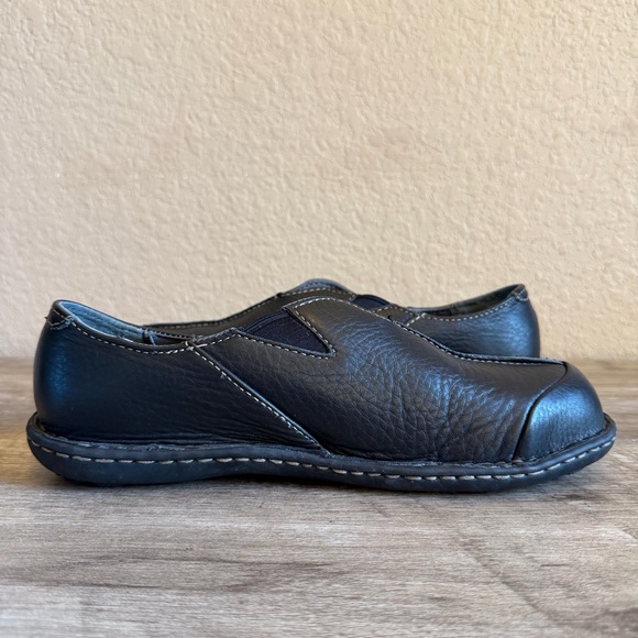 Hush Puppies Steel Toe Black Leather Loafers Slip Resistant ASTM F2413-11 Size 9 - Picture 8 of 11